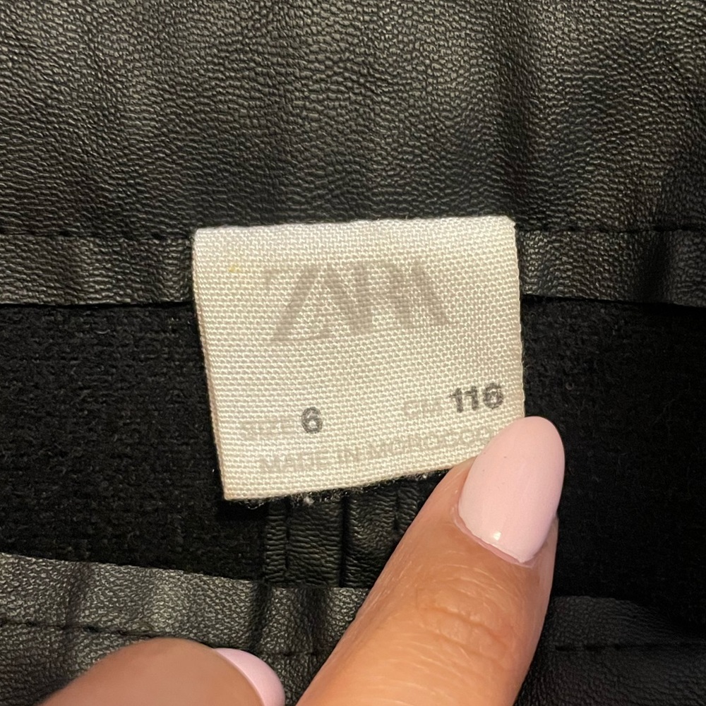 Zara Faux Leather Pinafore Dress - Picture 4 of 8
